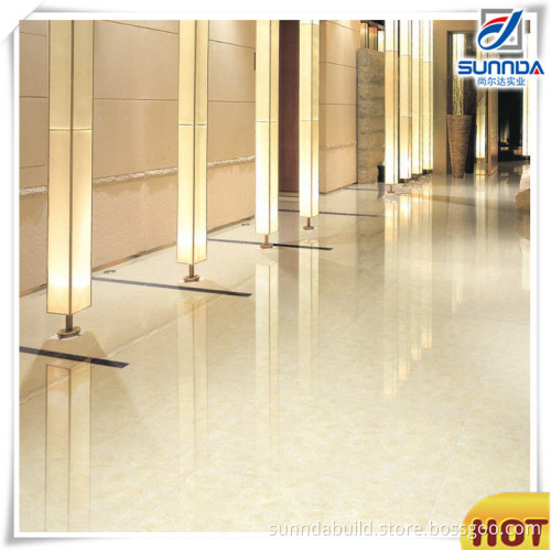 low price glass interior flooring polished crystal tiles for building material ivory white tulip look glossy porcelain tile
